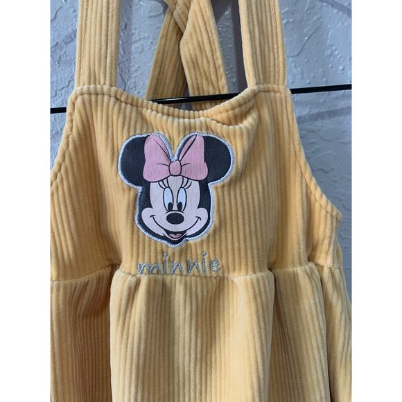 Disney Baby Minnie Mouse Soft Corduroy Jumper Dress Baby Girl size 3/6M - Picture 2 of 5